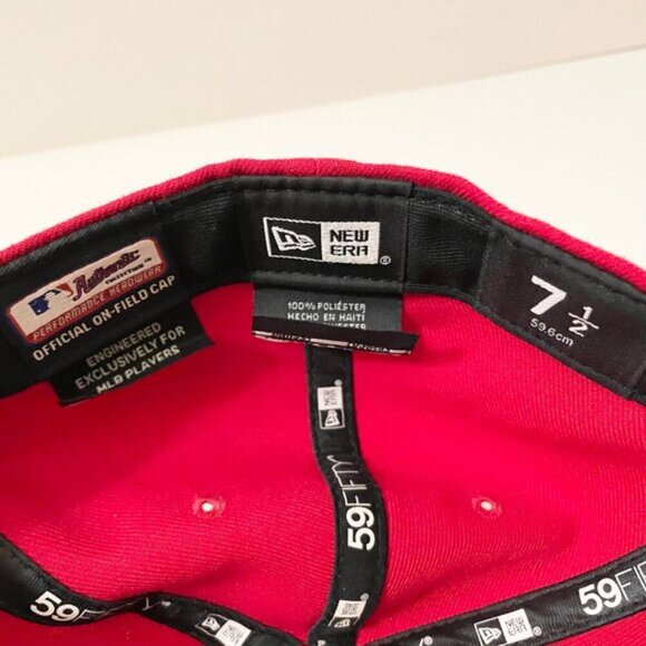 St Louis Cardinals Hat Men Size 7 1/2 New Era Official On Field Cap MLB - Picture 9 of 15